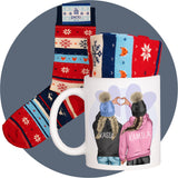 Zimowe skarpetki w kubku