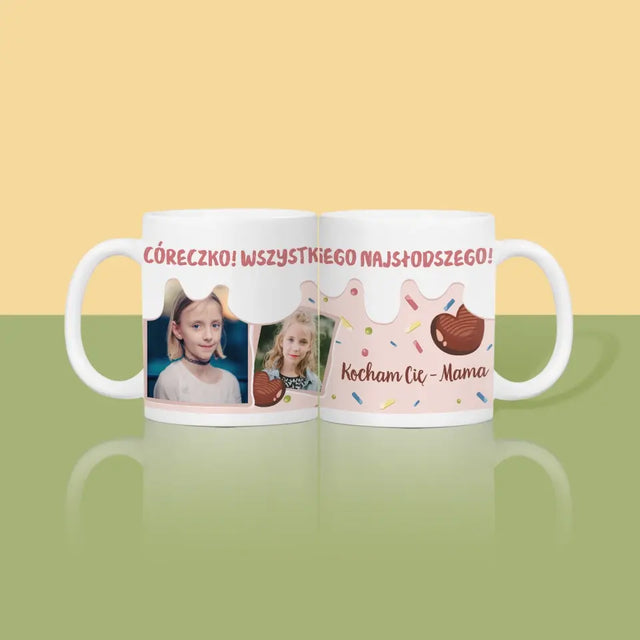 Fotokolaż: Wszystkiego Najsłodszego - Kubek z Nadrukiem