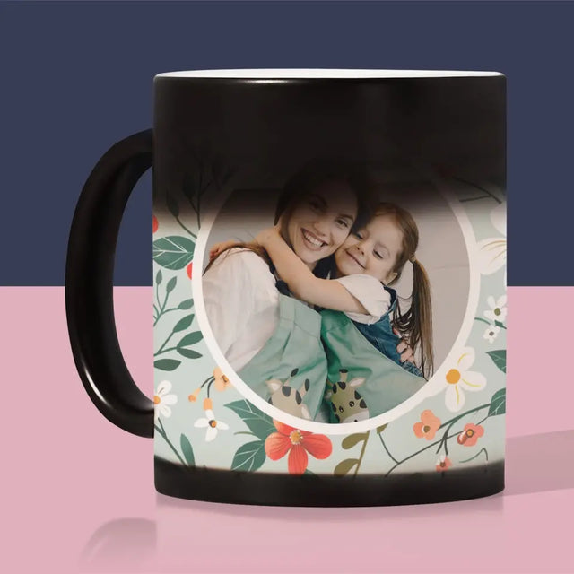 Zdjęcie i Podpis: Najlepsza Mamusia Kwiaty - Kubek z Nadrukiem