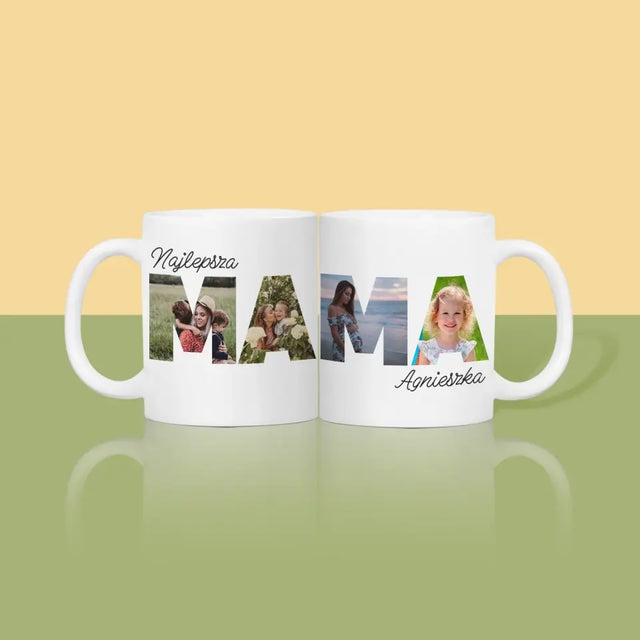 Słowo Ze Zdjęć: Mama - Kubek z Nadrukiem