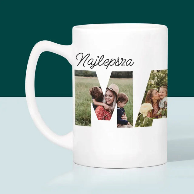 Słowo Ze Zdjęć: Mama - Kubek z Nadrukiem