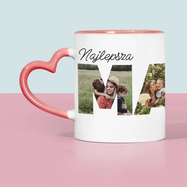 Słowo Ze Zdjęć: Mama - Kubek z Nadrukiem