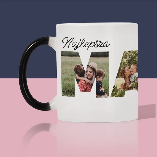 Słowo Ze Zdjęć: Mama - Kubek z Nadrukiem