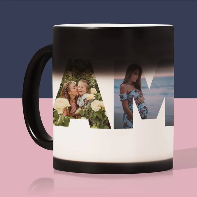 Słowo Ze Zdjęć: Mama - Kubek z Nadrukiem