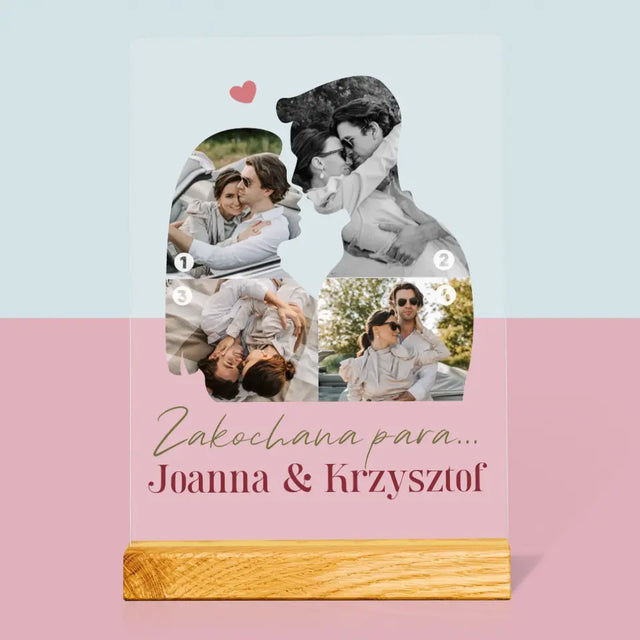 Kształt Ze Zdjęć: Zakochana Para - Wydruk Na Szkle Akrylowym