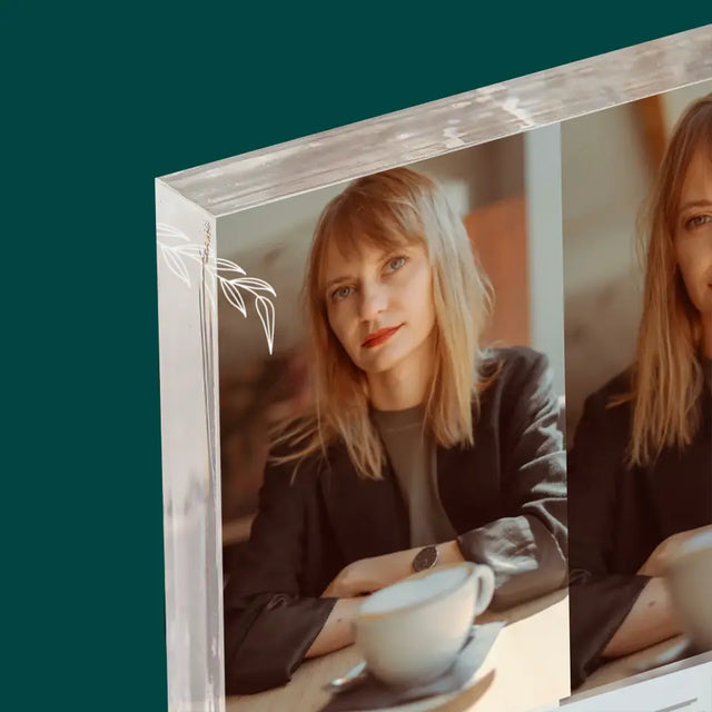 Fotokolaż: 40 Lat Minęło - Blok Akrylowy z Nadrukiem