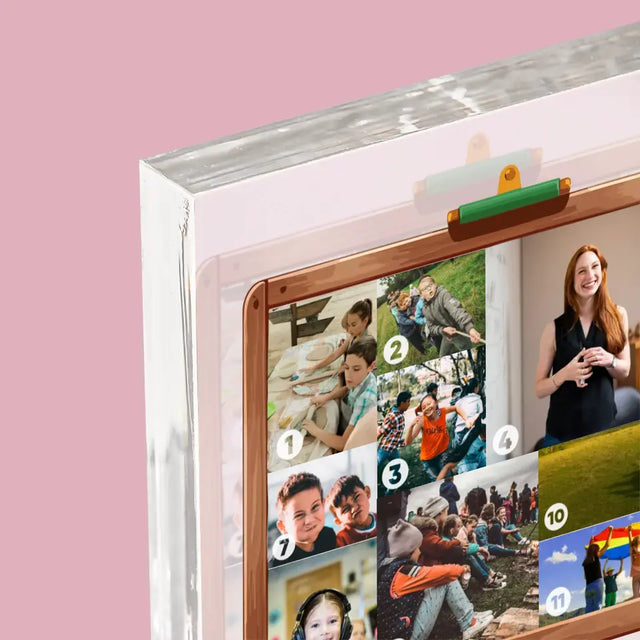 Kształt Ze Zdjęć: Nauczyciel To Ktoś Więcej - Blok Akrylowy z Nadrukiem