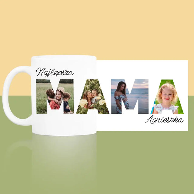 Słowo Ze Zdjęć: Mama - Kubek z Nadrukiem