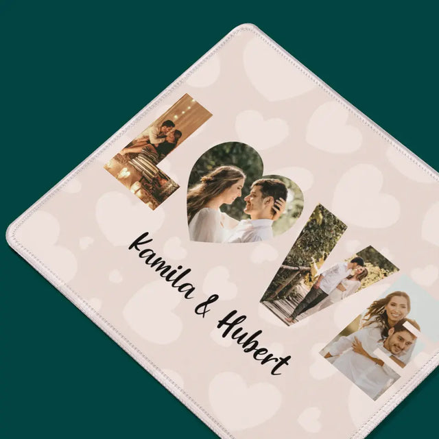 Słowo Ze Zdjęć: Love - Podkładka Pod Myszkę