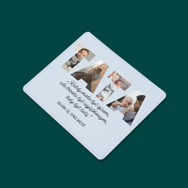 Słowo Ze Zdjęć: Mój Wyjątkowy Tata - Podkładka Pod Myszkę