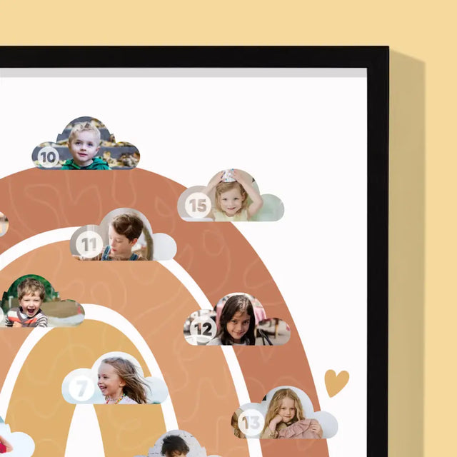 Fotokolaż: Dla Nauczyciela Tęcza - Wydruk Obramowany