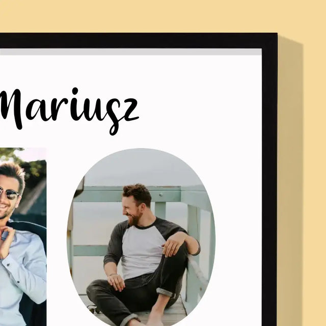 Słowo Ze Zdjęć: 40 Lat - Wydruk Obramowany