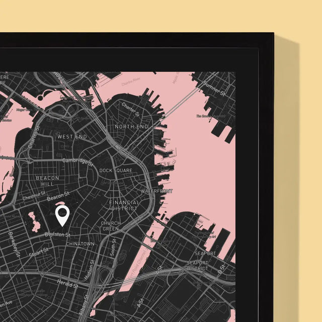 Mapa Miasta: Państwo - Wydruk Obramowany