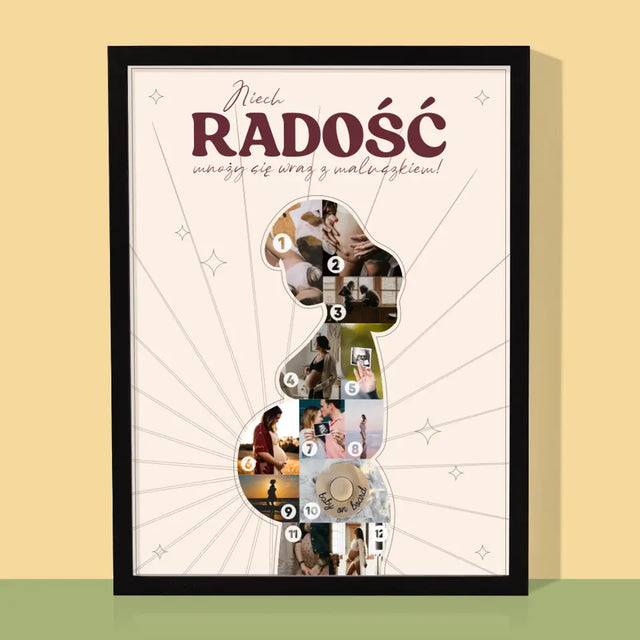 Kształt Ze Zdjęć: Radość - Wydruk Obramowany