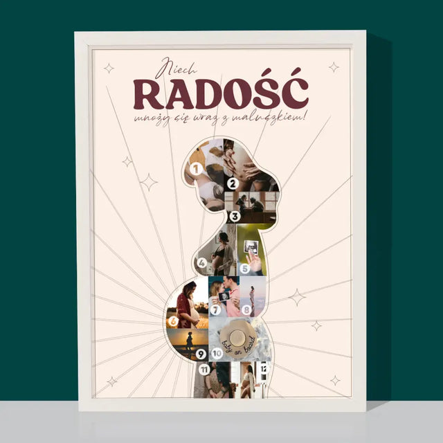 Kształt Ze Zdjęć: Radość - Wydruk Obramowany