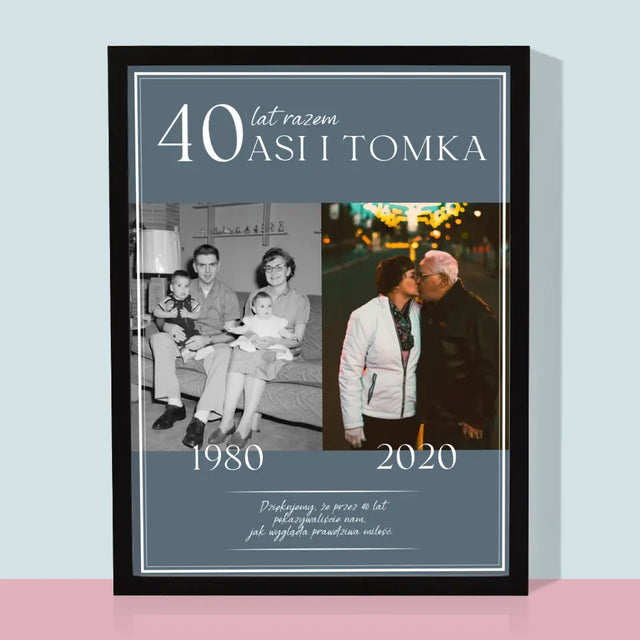 Nasza Historia: Lata Razem - Wydruk Obramowany