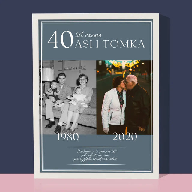 Nasza Historia: Lata Razem - Wydruk Obramowany