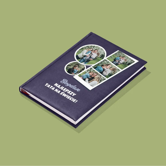 Fotokolaż: Najlepszy Tata Na Świecie - Notes Książkowy z Nadrukiem