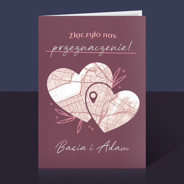 Mapa Miasta: Przeznaczenie - Kartka z Życzeniami