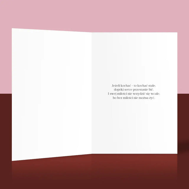 Nasza Historia: Na Zawsze Razem - Kartka z Życzeniami