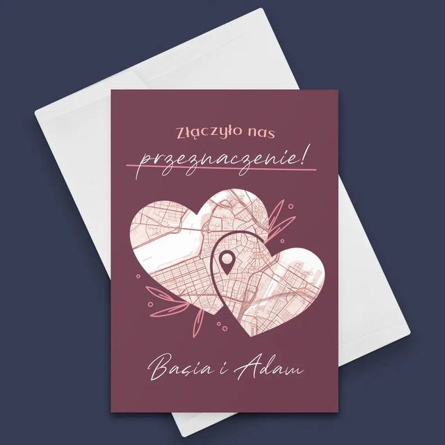 Mapa Miasta: Przeznaczenie - Kartka z Życzeniami