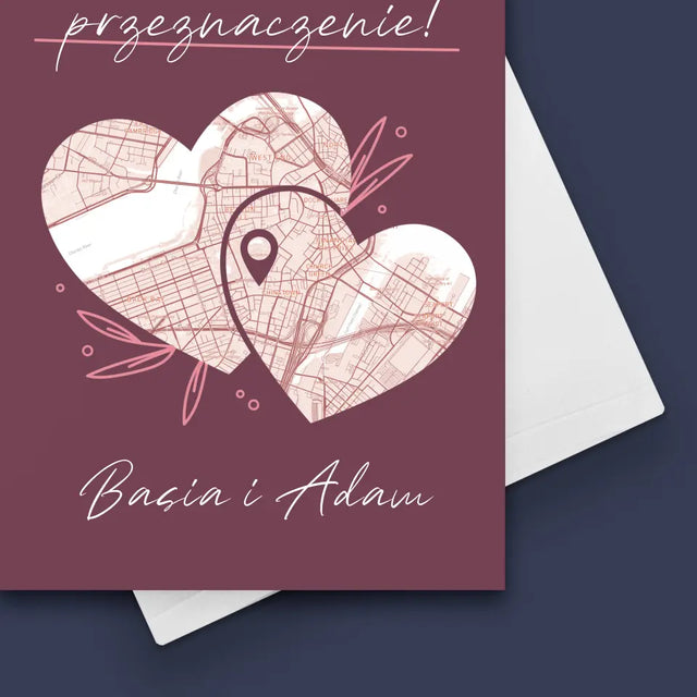 Mapa Miasta: Przeznaczenie - Kartka z Życzeniami
