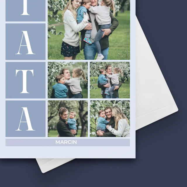 Fotokolaż: Najlepszy Tata - Kartka z Życzeniami