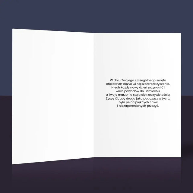 Zdjęcie i Podpis: Tata Mój Bohater - Kartka z Życzeniami