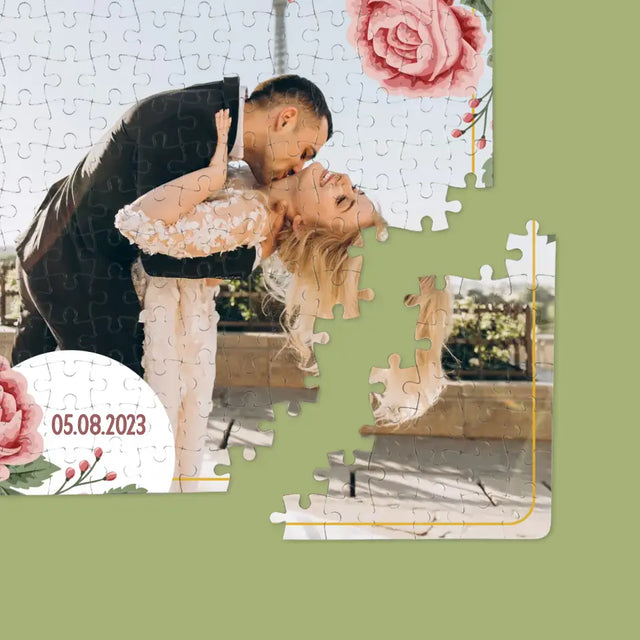 Fotokolaż: Wasza Data - Personalizowane Puzzle