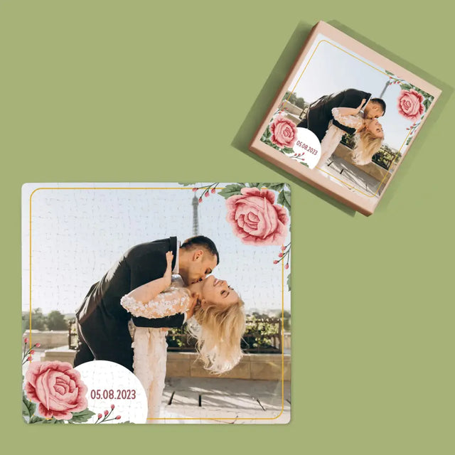 Fotokolaż: Wasza Data - Personalizowane Puzzle