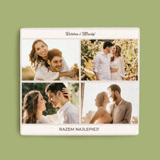 Fotokolaż: Razem Najlepiej - Personalizowane Puzzle