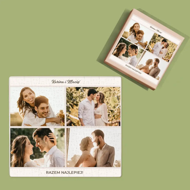 Fotokolaż: Razem Najlepiej - Personalizowane Puzzle