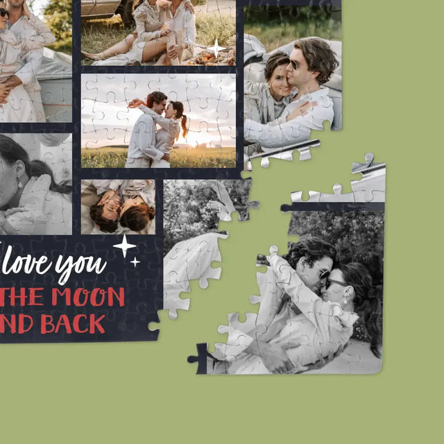 Fotokolaż: To The Moon And Back - Personalizowane Puzzle
