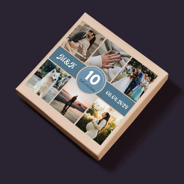 Fotokolaż: Rocznica Lata Razem - Personalizowane Puzzle
