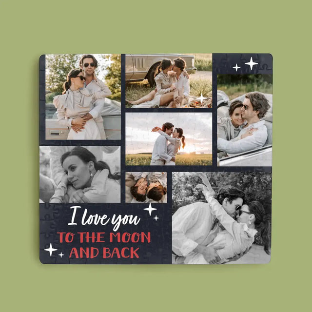 Fotokolaż: To The Moon And Back - Personalizowane Puzzle
