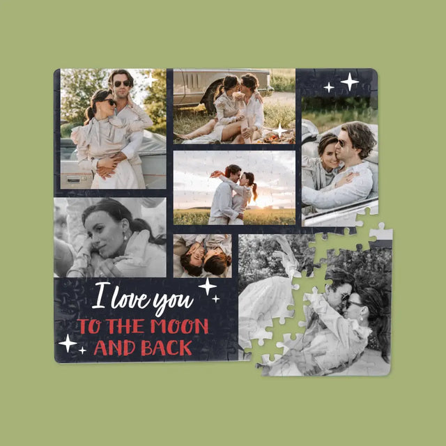 Fotokolaż: To The Moon And Back - Personalizowane Puzzle