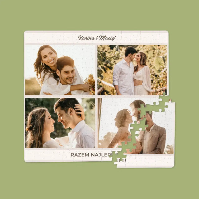 Fotokolaż: Razem Najlepiej - Personalizowane Puzzle
