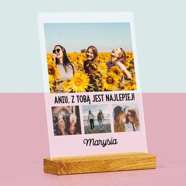 Fotokolaż: Najlepsze Przyjaciółki - Wydruk Na Szkle Akrylowym