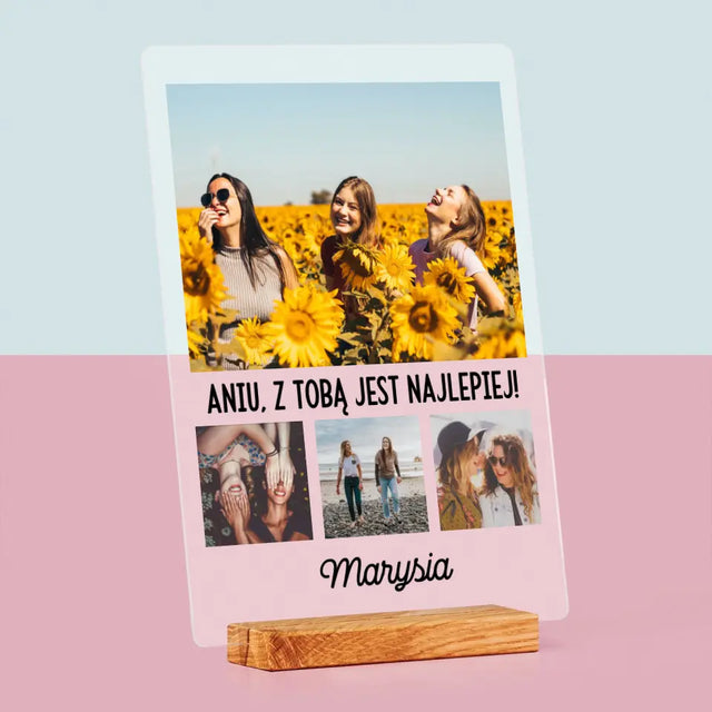 Fotokolaż: Najlepsze Przyjaciółki - Wydruk Na Szkle Akrylowym