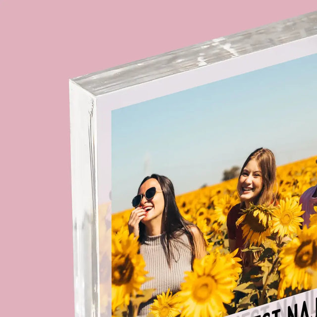 Zdjęcie i podpis: Najlepsze Przyjaciółki - Blok Akrylowy z Nadrukiem