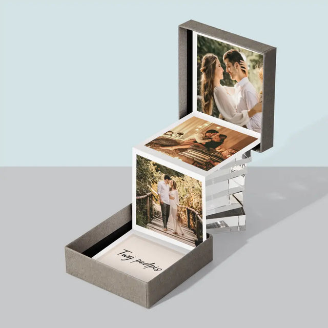 Fotokolaż: 3 Zdjęcia i Podpis - Zestaw Zdjęć Harmonijka