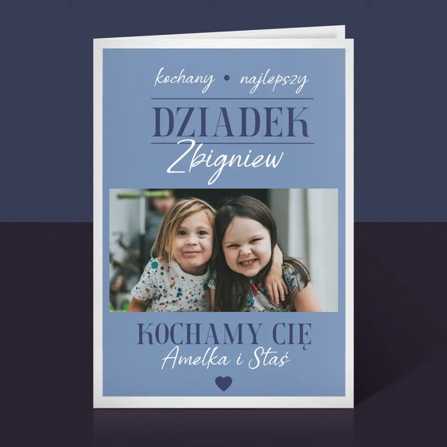 Fotokolaż: Kochany Dziadek - Kartka z Życzeniami