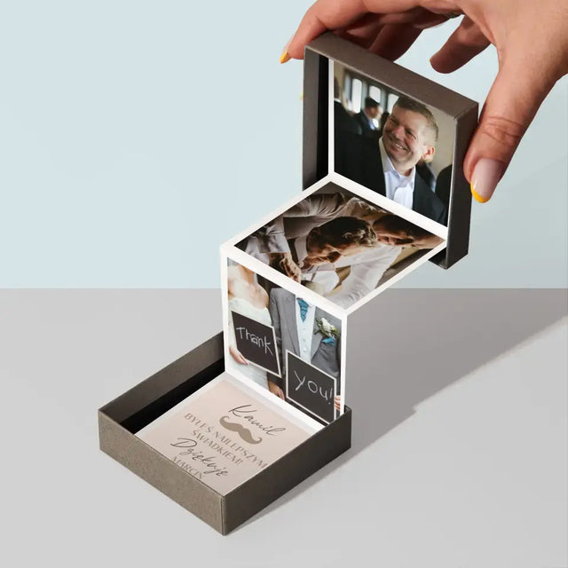 Fotokolaż: Dziękuję! Dla Świadka - Zestaw Zdjęć Harmonijka