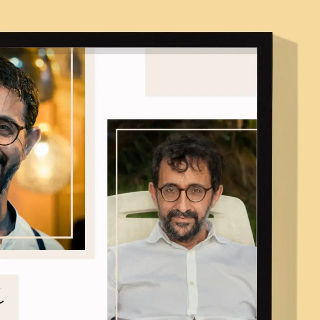 Fotokolaż: Życie Zaczyna Się Po 50 - Wydruk Obramowany