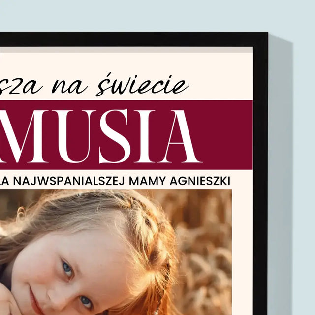 Okładka Magazynu: Najlepsza Mamusia - Wydruk Obramowany