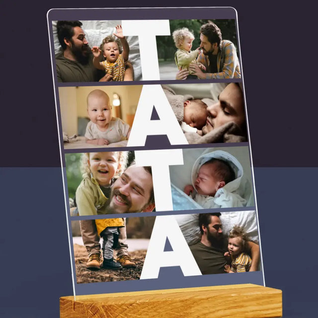 Fotokolaż: Tata - Wydruk Na Szkle Akrylowym