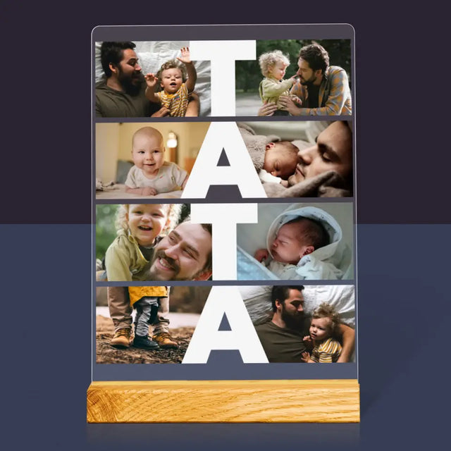Fotokolaż: Tata - Wydruk Na Szkle Akrylowym