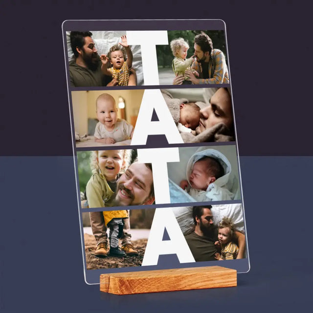Fotokolaż: Tata - Wydruk Na Szkle Akrylowym