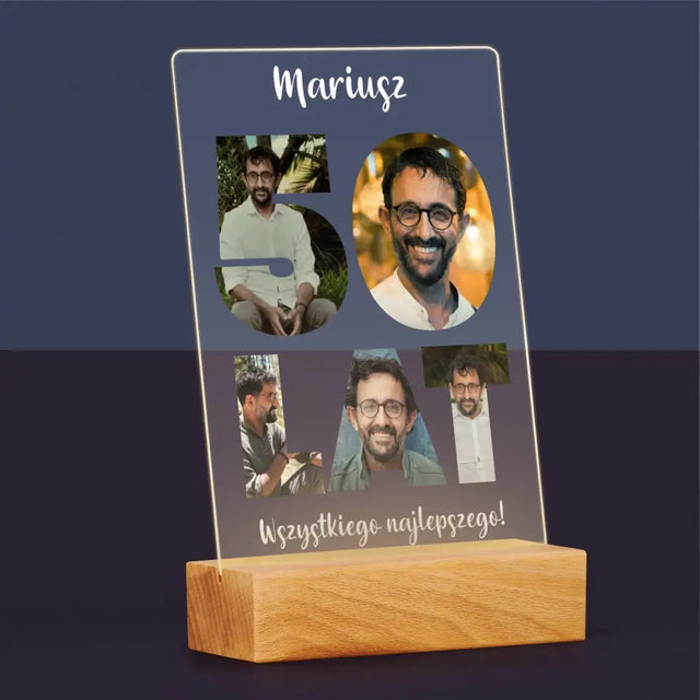 Słowo Ze Zdjęć: 50 Lat - Wydruk Na Szkle Akrylowym