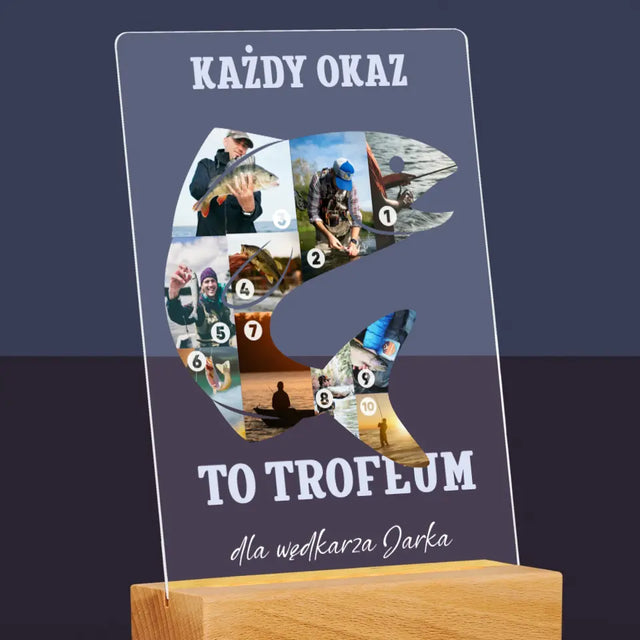 Kształt Ze Zdjęć: Okaz Wędkarza - Wydruk Na Szkle Akrylowym